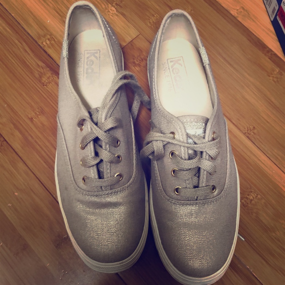 Keds Triple Met Canvas Gold shoe